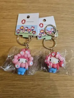 【新品】万博 ミャクミャクなりきり キーホルダー マイメロディ キティ