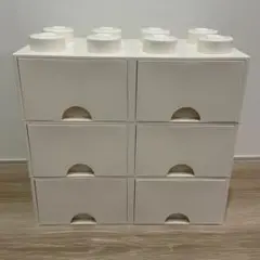 レゴ ストレージボックス ホワイト 3段2列セット LEGO 白