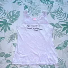 【メゾピアノ】 タンクトップ 140 女の子 パープル Tシャツ 匿名配送