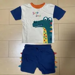 ２点セット　恐竜デザイン Tシャツとショートパンツ セット