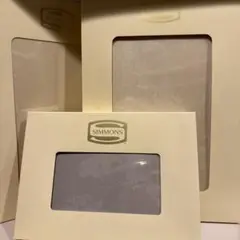 シモンズ　ボックスシーツ シングルサイズ　グレー
