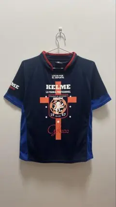 【夏休み限定特価！】KELME サッカーシャツ メンズM ネイビー/レッド