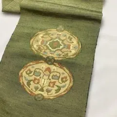 正絹の帯　未使用　未仕立て　刺繍