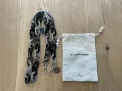La Coque Francaise ブラックマルチカラー ストラップ
