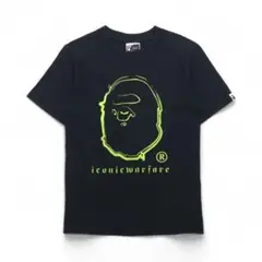 A Bathing Ape ロゴプリント Tシャツ XS ブラック コットン