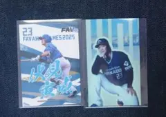 ファイターズ　伏見 寅威　トレカ　ステッカー