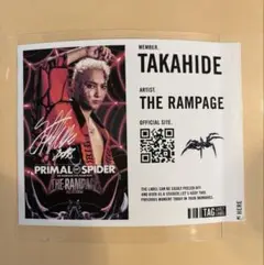 THE RAMPAGE 鈴木昂秀 ラベル缶サイン入りPRIMAL SPIDER
