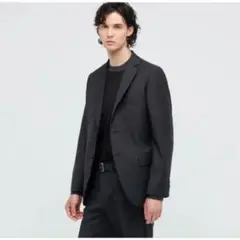 美品 JIL SANDER ウールストレッチ セットアップ 総裏 ブラック 46 美品 JIL SANDER ウールストレッチ セットアップ 総裏 ブラック