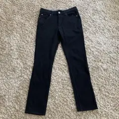 INHERITメンズ　ブラックストレートパンツ　M