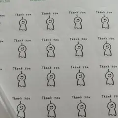 サンキューシール　てるてるぼうず　丸型144枚