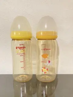 Pigeon プラスチック哺乳瓶 240ml 2本セット