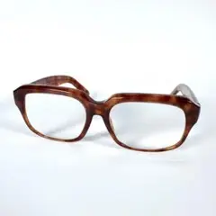 【極美品】ベッコウ　トロ甲　眼鏡　ウェリントン　メガネ　ブラックライト　度入り