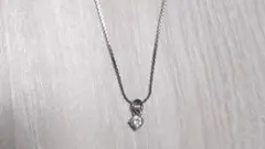 一粒ダイヤ シルバー サージカルステンレス