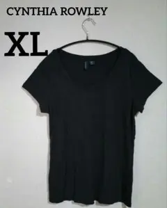 CYNTHIA ROWLEY 【XL】半袖 Tシャツ ブラック　黒　夏　スポーツ