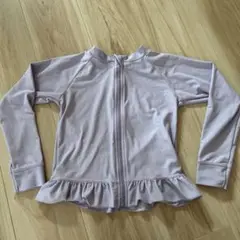 グローバルワーク　薄紫色 フリル付き ラッシュガード　120