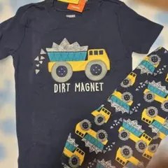 ダンプカー柄 Tシャツとレギンスセット サイズ10