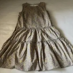 NATURAL BEAUTY BASIC ペイズリー柄 ノースリーブ ワンピース