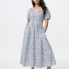 UNIQLO ユニクロ　ボリュームスリーブワンピース