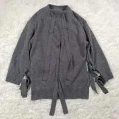 ルシェルブルー Tape Detail Knit テープデティールニット　グレー