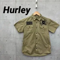 Hurley ハーレー 半袖シャツ ワークシャツ メンズ S カーキ