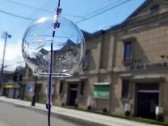 大特価◎北一硝子　ぎやまん風鈴　金魚　小樽