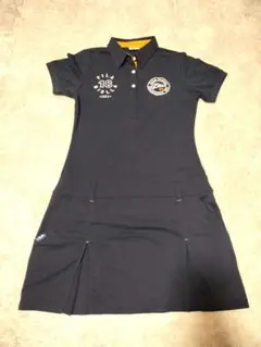 未使用級 FILA GOLF フィラ ゴルフ 半袖ワンピース 紺 M