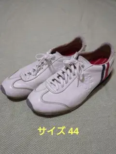 限定 パトリック パミール シンボル 型押し ホワイト ストライプ スニーカー