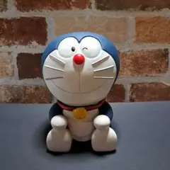 レトロ1970年ドラえもん 貯金箱 約15cm