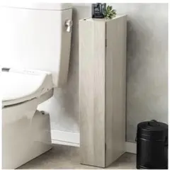 組み立て済　トイレ収納(トゥール　ホワイトウォッシュ)ニトリ