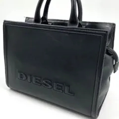 【美品✨】DIESEL/PIRITE ディーゼル　ロゴ レザー サッチェルバッグ