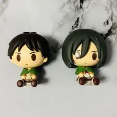 進撃の巨人 一番くじ 壁の外の世界 ちょこのっこ エレン ミカサ