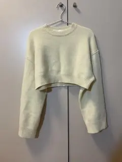 6ロク カシミアショート丈ニット