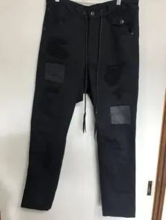 kmriiケムリ レザー紐ペイントパンツ 14th addiction lgb KMRii・ケムリ 【正規取扱店】 オフサイド OFFSIDE