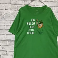 90sヴィンテージTシャツ！グリーン半袖古着　L 9