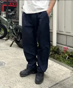 BROKEN BASE ナイロンパンツ ネイビー Mサイズ