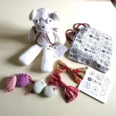 ★ハンドメイド　くみぐま　組み立てぬいぐるみとパーツ6個
