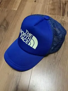 子供用　THE NORTH FACE 青 メッシュキャップ