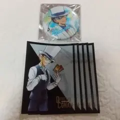 名探偵コナン ホログラム グリッター white 缶バッジ 怪盗キッド カード