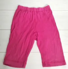 11時まで【涼しい】ピンク ストレッチボトムス レギンスポケット付130cm