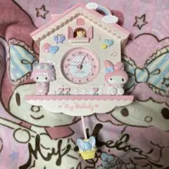 マイメロディ　振り子時計 サンリオマイメロディ壁掛け 振り子 時計 鳩時計 掛時計 レア
