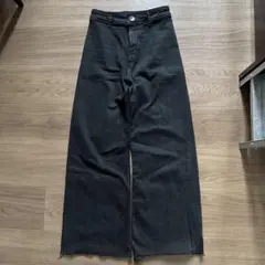 ZARA マリンストレートデニム　ブラック　36