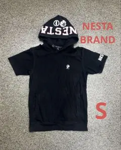 NESTA BRAND ネスタブランド　半袖　パーカー　黒　S