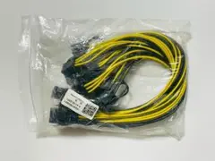 ケーブル 4本セット 黒と黄色 GPU電源ケーブル　コネクター
