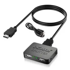 【週末割引】HDMI 分配器 1入力2出力[2025改良型HDMI分配器]