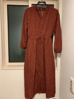 UNIQLO ロングワンピース 花柄 羽織り S