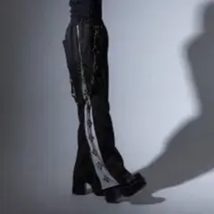 REFLEM レフレム サスペンダー付きサイドZIPジャージパンツ