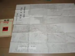 値下げ　上越新幹線大宮・新潟間線路平面図1/20万　日本国際地図学会報「地図」