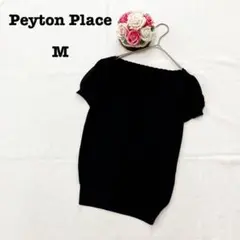ペイントプレイス　レディース　半袖ニット　Mサイズ　ブラック　サマー　薄手