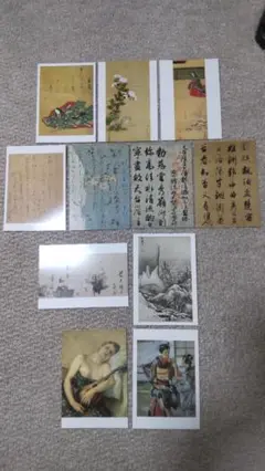 安田靫彦 箱書／土佐光起「武者絵」掛軸（大和絵） 紙本 三幅 安田靫彦 箱書土佐光起「武者絵」掛軸（大和絵） 紙本 三幅
