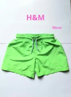 H&M 蛍光グリーン 水着 92